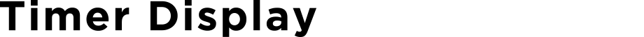 Timer Display