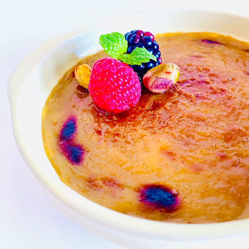 ピスタチオveganクリームブリュレ