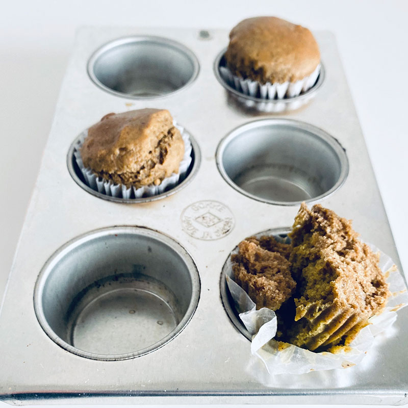 ほうじ茶のveganマフィン