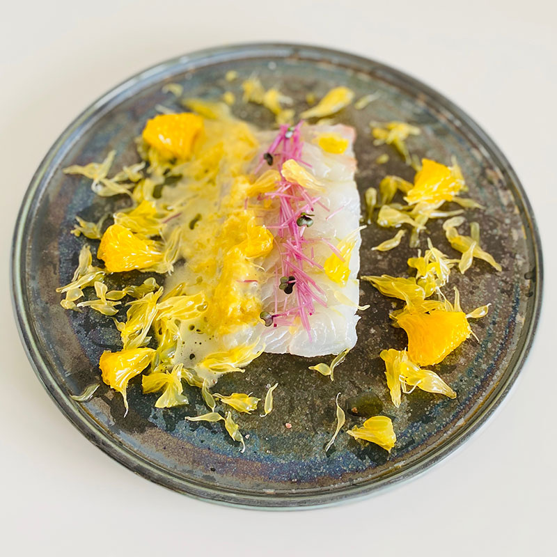 鯛と夏蜜柑のフレンチドレッシング