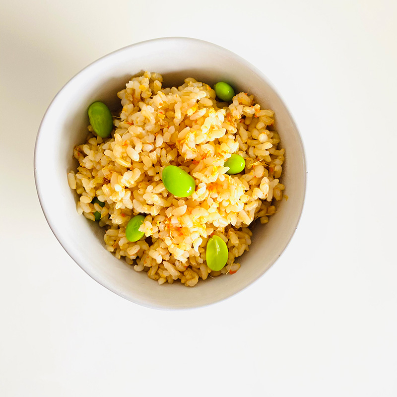 人参と生姜の炊き込みご飯