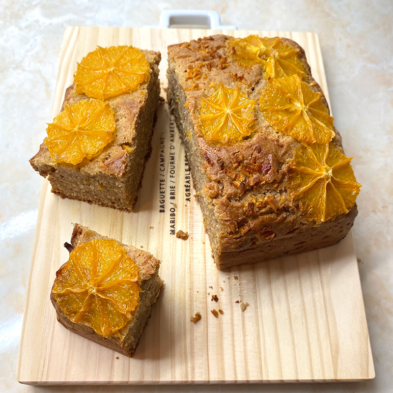 オレンジのveganケーキ