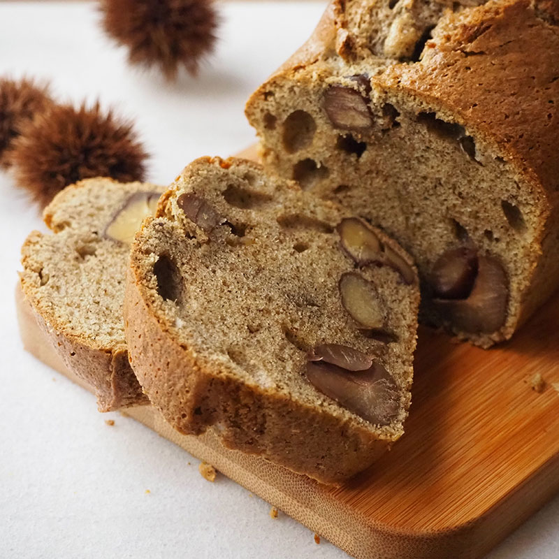 栗のほうじ茶パウンド